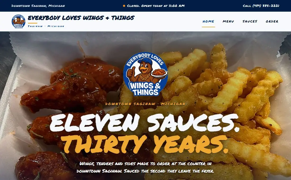 Everybody Loves Wings website